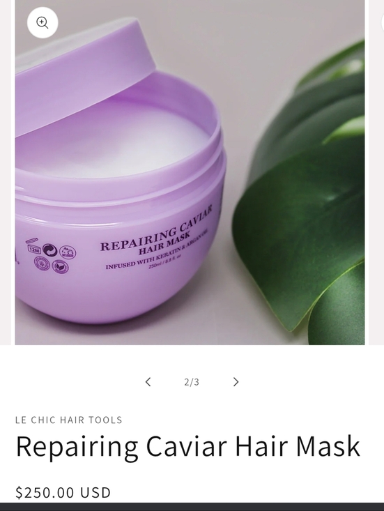 Le Chic Other - Le Chic Repairing Caviar Hair Mask Keratin Argan Oils New